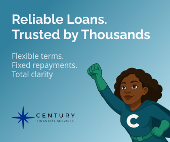 Century Financial Services: reliable loans, flexible terms, fixed repayments.